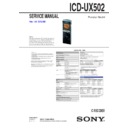 icd-ux502 service manual
