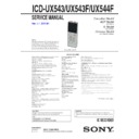 icd-ux543, icd-ux543f, icd-ux544f service manual