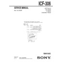 Sony ICF-306 Service Manual