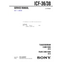 icf-36, icf-38 service manual