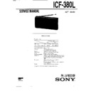 Sony ICF-380L (serv.man2) Service Manual
