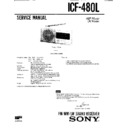 Sony ICF-480L Service Manual