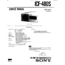 Sony ICF-480S (serv.man2) Service Manual