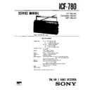 Sony ICF-780 (serv.man2) Service Manual