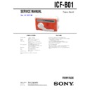 Sony ICF-B01 (serv.man2) Service Manual