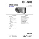 icf-b200 service manual