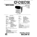 Sony ICF-C102, ICF-C150 (serv.man3) Service Manual