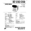 Sony ICF-C102, ICF-C150 Service Manual