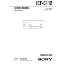 Sony ICF-C112 Service Manual