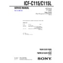 Sony ICF-C115, ICF-C115L Service Manual