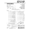 Sony ICF-C11IP Service Manual