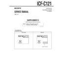 Sony ICF-C121 (serv.man3) Service Manual