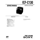 Sony ICF-C130 (serv.man2) Service Manual