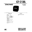 Sony ICF-C130L Service Manual