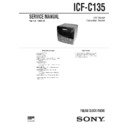 icf-c135 service manual