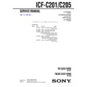 Sony ICF-C201, ICF-C205 Service Manual