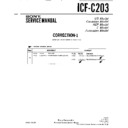Sony ICF-C203 (serv.man2) Service Manual