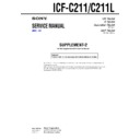 Sony ICF-C211, ICF-C211L (serv.man3) Service Manual