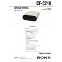 Sony ICF-C218 (serv.man2) Service Manual