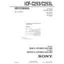 icf-c253, icf-c253l service manual