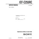 Sony ICF-C255RC Service Manual