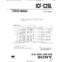 Sony ICF-C26L Service Manual