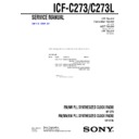 Sony ICF-C273, ICF-C273L Service Manual