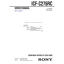 icf-c275rc service manual