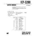 Sony ICF-C280 Service Manual