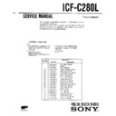 Sony ICF-C280L Service Manual