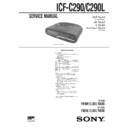 icf-c290, icf-c290l service manual