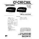 icf-c360, icf-c360l service manual