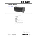 Sony ICF-C411 Service Manual