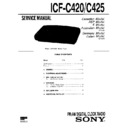 icf-c420, icf-c425 service manual