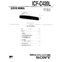 Sony ICF-C420L Service Manual