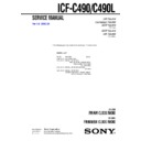 icf-c490, icf-c490l service manual