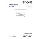 Sony ICF-C492 (serv.man2) Service Manual