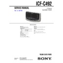 Sony ICF-C492 Service Manual