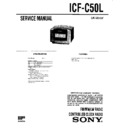 Sony ICF-C50L (serv.man2) Service Manual