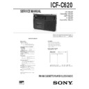 Sony ICF-C620 Service Manual