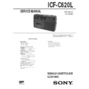 Sony ICF-C620L Service Manual