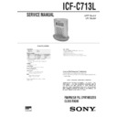 Sony ICF-C713L Service Manual