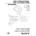 icf-c723, icf-c723l service manual