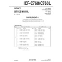 Sony ICF-C760, ICF-C760L (serv.man4) Service Manual