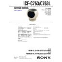 icf-c763, icf-c763l service manual