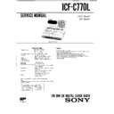 Sony ICF-C770L Service Manual