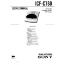 Sony ICF-C780 Service Manual