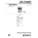 icf-c795rc service manual