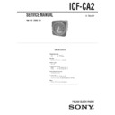 icf-ca2 service manual