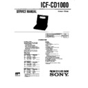 Sony ICF-CD1000 (serv.man2) Service Manual